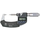 Mitutoyo 342-261 LCD Point Micrometer, Ratchet Stop, SPC Output, 0.001mm Resolution, 0-25mm Range, 330g Mass