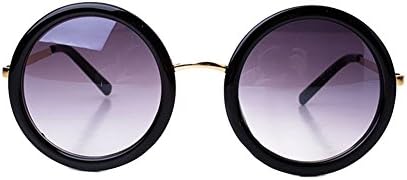 Pession Unisex Super Large Oversized Metal Round Circle Sunglasses