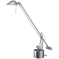 Normande Brushed Steel Halogen Desk Lamp