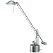 Normande Halogen Desk Lamp, Brushed Steel