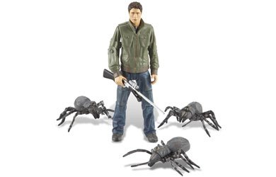 Childrens Toyshop  Toys : Primeval - 5" Steve Hart With 3 Giant Arachnids