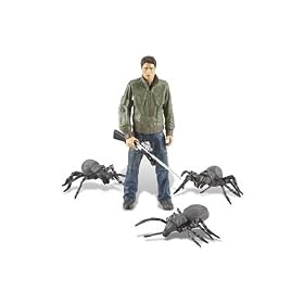 Primeval - 5" Steve Hart With 3 Giant Arachnids