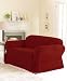 Soft Suede Loveseat Slipcover - Chocolate Brown