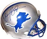 Barry Sanders Autographed Detroit Lions Riddell Full Size Helmet
