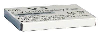 3.60V,710mAh,Li-ion, Replacement Mobile Phone Battery for Motorola V3, V3ie, V3t, PEBL U6, RAZR V3, RAZR V3a, RAZR V3c, RAZR V3i, RAZR V3im, RAZR V3m, RAZR V3r, RAZR V3t , Compatible Part Numbers: 22302, 77732, AANN4337A, AANN4337B, BA630, BA700, BR50, BX610, CFNN1035, SNN5696A, SNN5696B, SNN5696C, SNN5696D