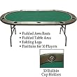 96 Inch Hold'em Table without Dealer Position - Casino Supplies > Tables > Home & Tournament Use