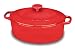 Cuisinart Chef's Classic Enameled Cast Iron 5-1/2-Quart Oval Covered Casserole, Red