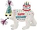 Polar Bear Birthday Figurine