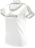 adidas(アディダス) リニアロゴグラフィックTシャツ スポーツカジュアル レディース ホワイト R6832 591891