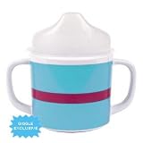 giggle Melamine Sippy Cup - Fuschia/Blue