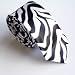 TopTie™ Unisex Zebra Animal Print Skinny Necktie Tie image 2