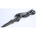 Albainox 17,5 cm vollplastisches Motorrad-Taschenmesser Messer in Katzenform Motorradform mus man gesehen ha