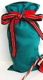 Holiday Solid Seasonal Wine/Gift Bag