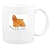 Mug with spaniel, dog, brown, American, american, cocker