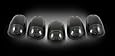 Recon LED Smoked Lenses Replacement Cab Lights 03-11 Ram 264146BK