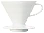 Hario VDC-02W Dripper V60 Size 02 White Ceramic Funnel