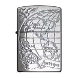 ZIPPO　アンティーク・ワールド・マップ　ブラスアンティークWM-BIの画像