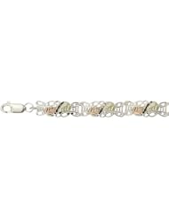 Black Hills Gold 7 1/4 inch Sterling Silver Bracelet