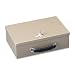 STEELMASTER Fire-Retardant Steel Security Box, Includes 2 Keys, 12.4 x 4.7 x 8.6 Inches, Sand (221614003)