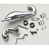 Alum Tuned Pipe w HD Steel Header: Baja 2.0, 5T,SS by hpi-racing