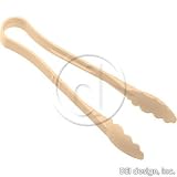 Clear Camwear Scallop Grip Tongs, 12 (12TGS135)