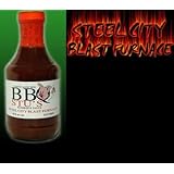 BBQ Stu's 57844-10002 20 oz. Steel City Blast Furnace Barbecue Sauce - 6 Pack