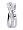 Nickel Free Sterling Silver Round Cut Cubic Zirconia Overlapping Channel Polished Finish Rhodium Plated 3mm Band Ring Size 7