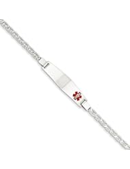 14k White Gold Medical Jewelry Bracelet