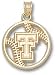 Texas Tech Red Raiders Solid 10K Gold ''TT'' Pierced Baseball Pendant