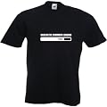 Sarcastic Comment Loading Mens Black T Shirt with White Print