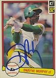 Dwayne Murphy, Oakland Athletics Autographed Card