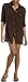 Dotti Women's Sheer Madness 3/4 Sleeve Pleated Pockets with Buttons Campshirt