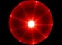 FLASHFLIGHT LED LIGHT UP FLYING DISC FRISBEE IN RED