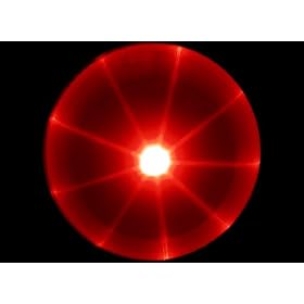 FLASHFLIGHT LED LIGHT UP FLYING DISC FRISBEE IN RED