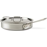 All-Clad 7403 MC2 Master Chef 2 Stainless Steel Tri-Ply Bonded Saute Pan with Lid Cookware, 3-Quart, Silver