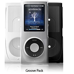 iSkin ISKN4GGRO 4G iPod Groove (White/Clear/Black)