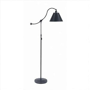 Hyde Park Floor Lamp in Oil Rubbed Bronze with Black Parchment Shade