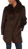 Liz Claiborne Women's 4 Button Single Breasted Triple Tiered Cost With Rabbit Lining