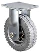 Industrial Grade 1ULH3 Rigid Caster, 6 In, 200 Lb, Pneumatic