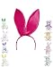 New 9.5" Pink Satin Easter Bunny Rabbit Costume Ears