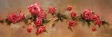 Festoon of Red Roses by Debra Lake . Art PRINT Poster 36.00 X 12.00