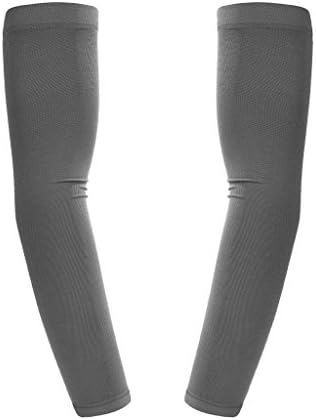 HuaTu Cooling Cycling Arm Sleeves Outdoor UV-Protection Cooler Arm Covers Grey