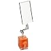 Ullman MX Magnetic Base Rectangular Inspection Mirror, 3-1/2" Length x 2-1/8" Width