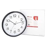 Office Products : UNV11641 12 Wall Clock, Black Case