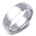 7mm Sterling Silver Wedding Band Ring
