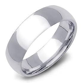 7mm Sterling Silver Wedding Band Ring, 5: Jewelry