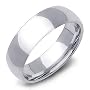 7mm Sterling Silver Wedding Band Ring