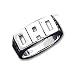 Sterling Silver Solid Dad Ring