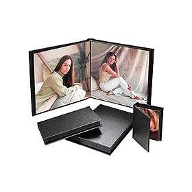 Flora Superior Series, Self Adhesive Album, Chocolate Cover with Black Pages, 10 Page Capacity Holds 20 10 x 10 Photos.