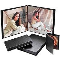 Flora Superior Series, Self Adhesive Album, Chocolate Cover with Black Pages, 10 Page Capacity Holds 20 10